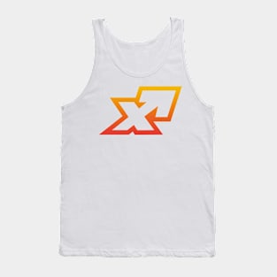 Sagittarius Orange Gradient Outline Tank Top